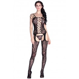 Bouquet Lace Suspender Body Stockings